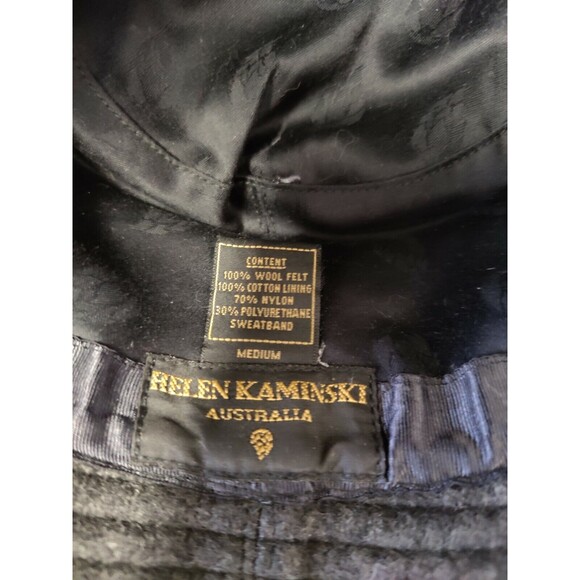 VINTAGE HELEN KAMINSKI Grey Wool Hat Size M main image 5
